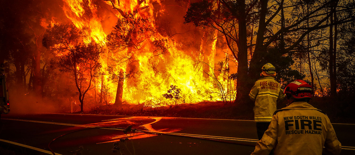NSW fire fighters battling Australia’s bushfires